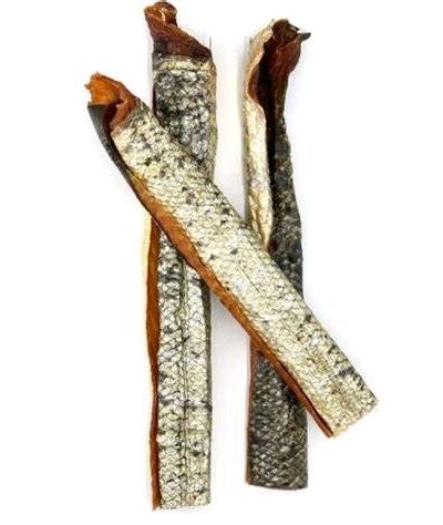 Anco Oceans Salmon Skin Roll Natural Dog Chew - Omega Oils for Healthy Skin Coats Joints & Cognitive Function - Hypoallergenic & Dental Health Support