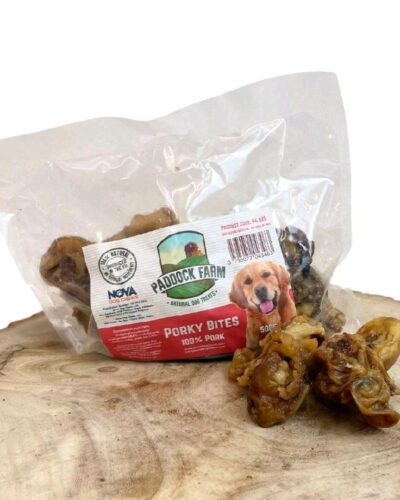 Paddock Farm Porky Bites 500g Dog Treats High Protein Low Fat Natural Chew for Allergies & Sensitivities