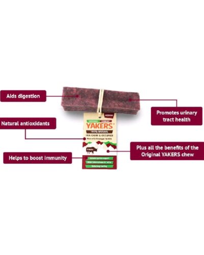 YAKERS Superfood Dog Chew - Cranberry