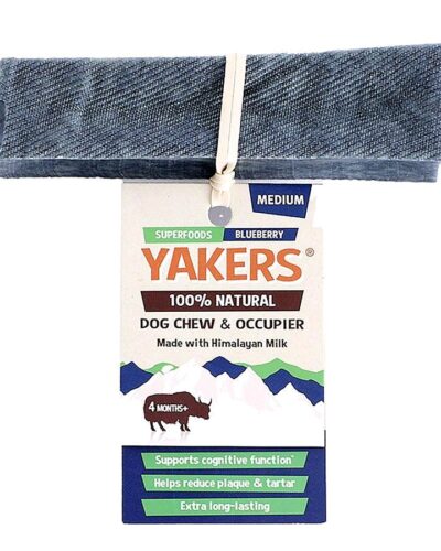 YAKERS Superfood Dog Chew - Blueberry (Medium)