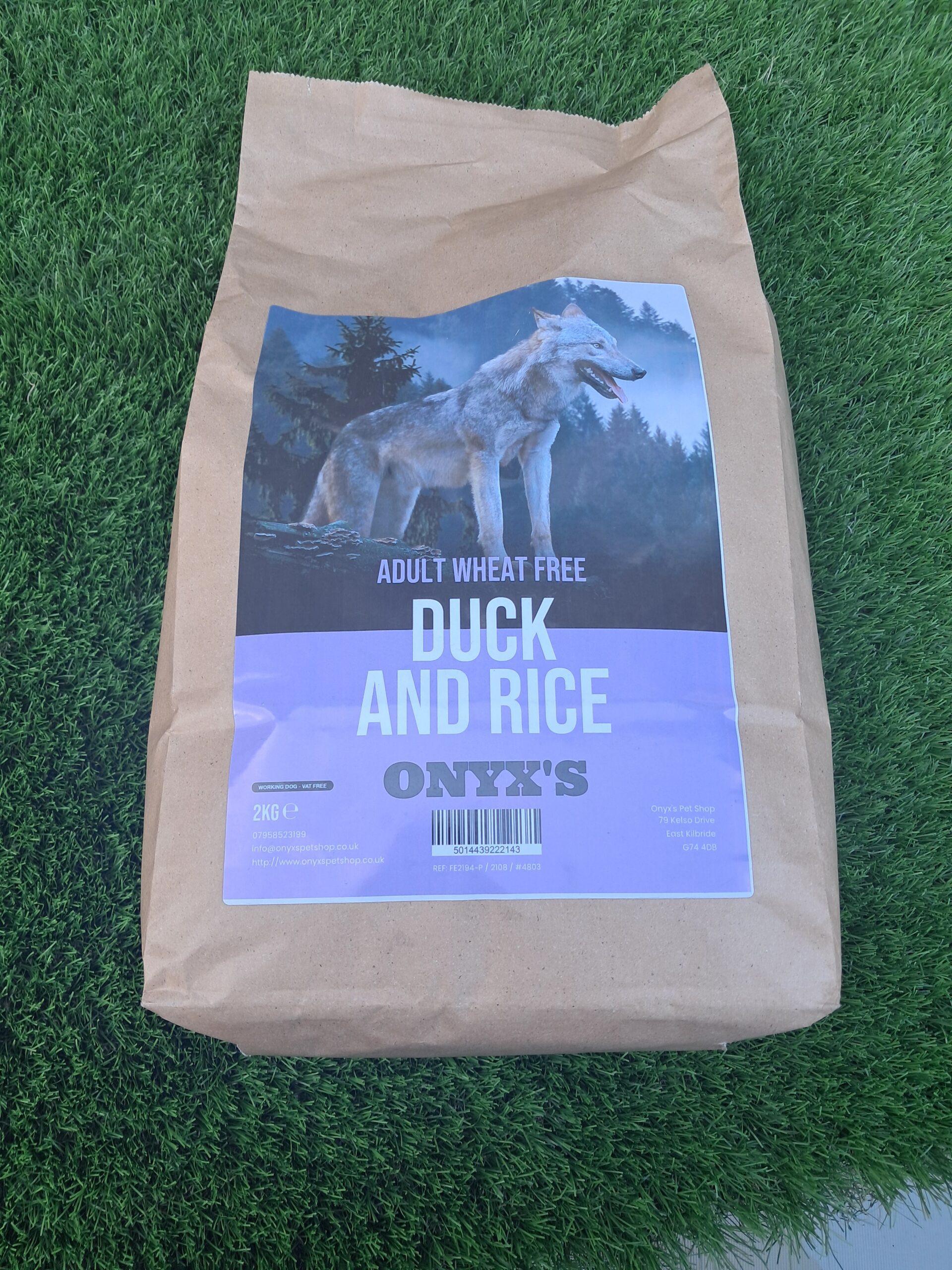Onyx's Wheat Free Adult Duck and Rice - Dog Food