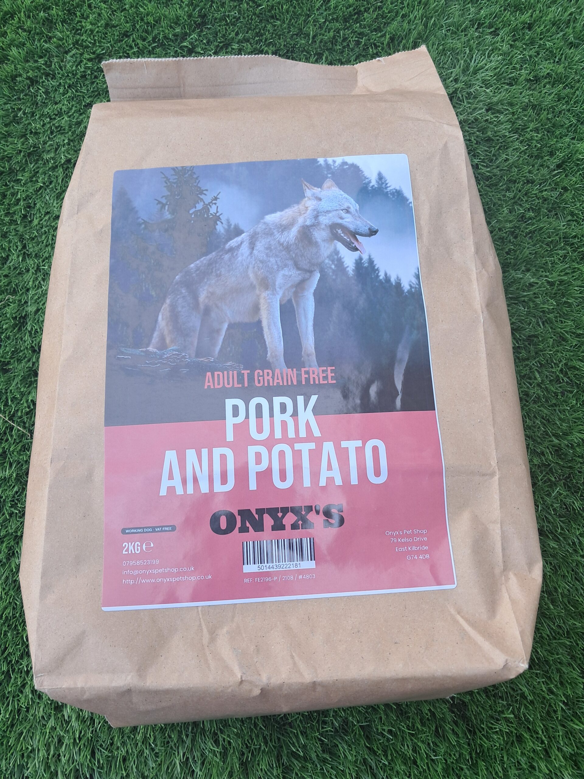 Onyx's - Grain Free Adult Pork and Potato Dog Food