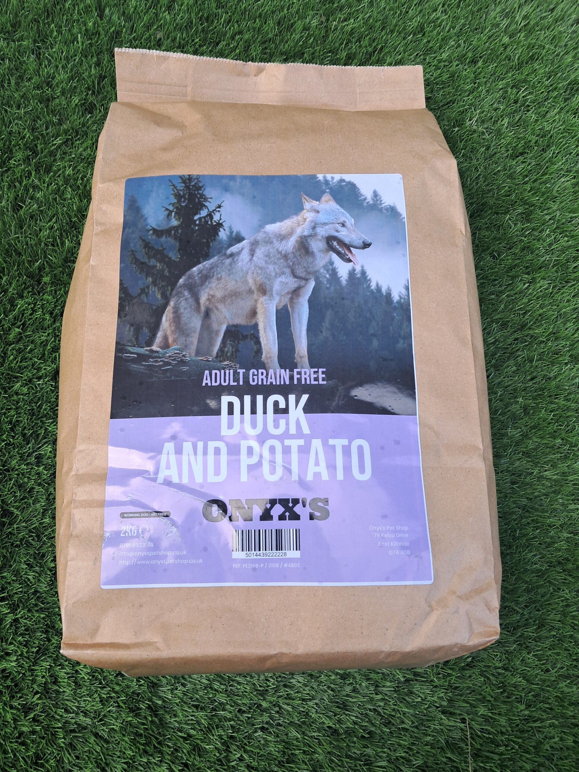 Onyx's Grain Free Adult Duck and Potato - Dog Food