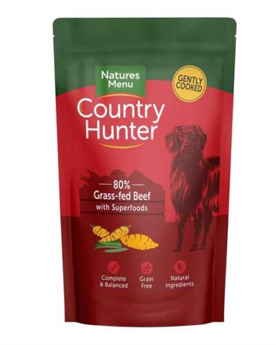 Country Hunter Adult Wet Dog Food - Grass-Fed Beef - 6x150g Pouches