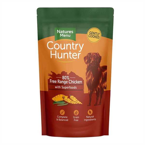 Country Hunter Adult Wet Dog Food - Free Range Chicken - 6x150g Pouches