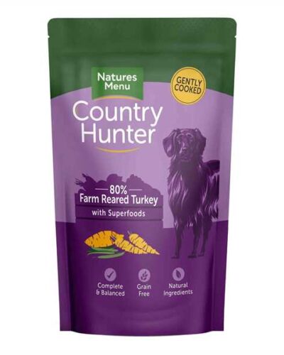 Country Hunter Adult Wet Dog Food - Farm Reared Turkey - 6x150g Pouches