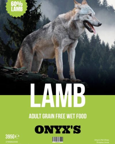Onyx's Adult Grain Free Wet Dog Food (395g) 3 varieties available