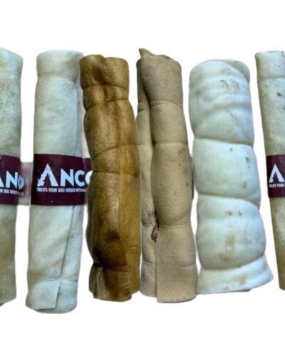 Anco Rolls - Dog Treat Bundle 6 Natural Rolls Coconut Honey Mint Bully Lamb Goat High Protein Grain-Free Air-Dried Long-Lasting Treats