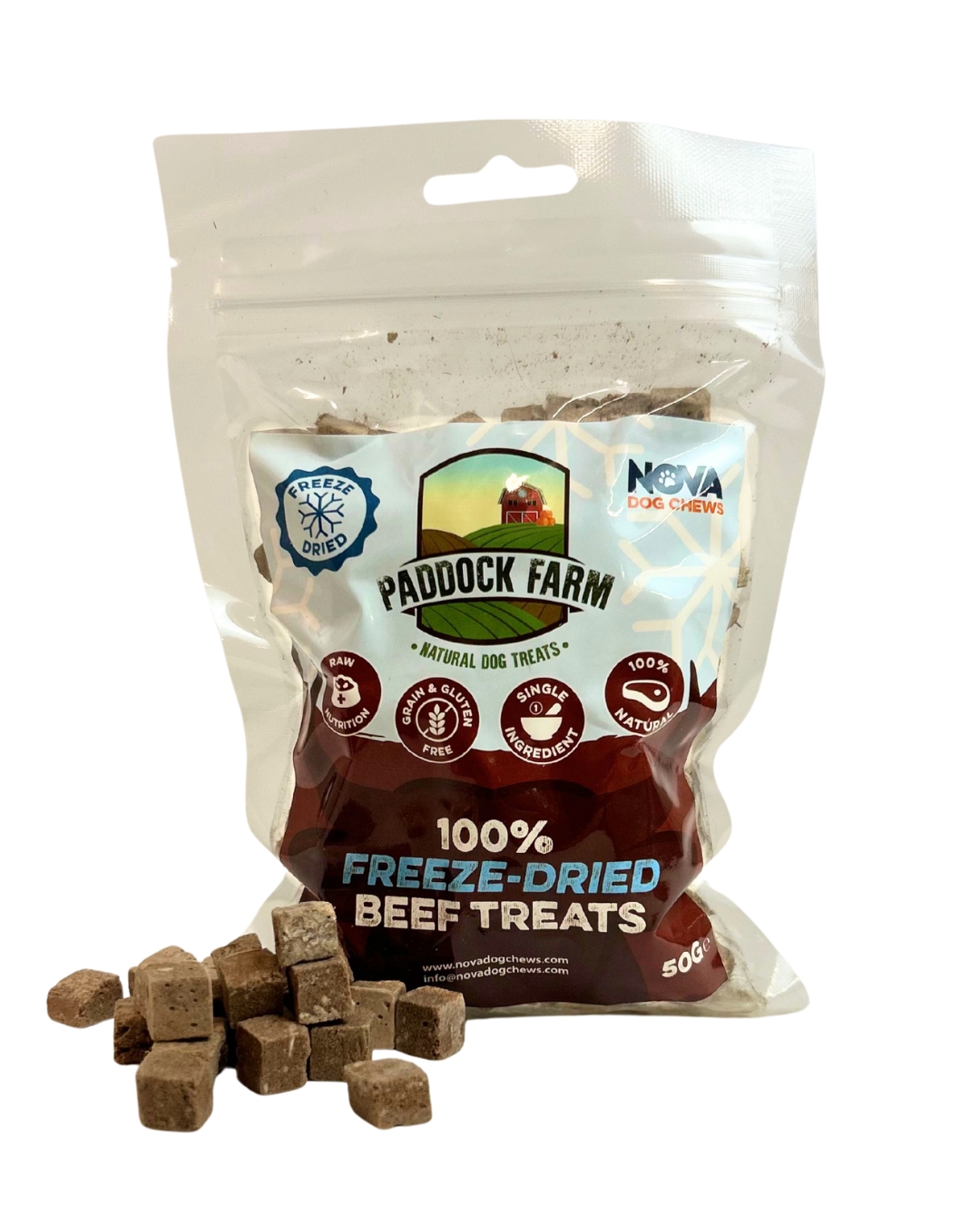Paddock Farm - Freeze Dried Beef Treats 50g