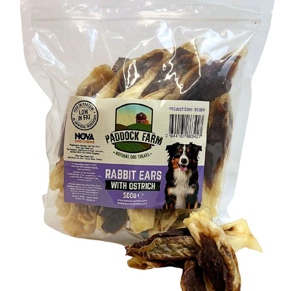 Rabbit Ears with Ostrich 500g