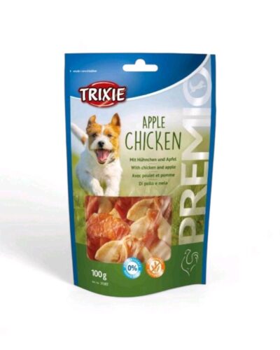 Trixie Premio Apple Chicken Dog Treats with Chicken Breast & Apple 100g