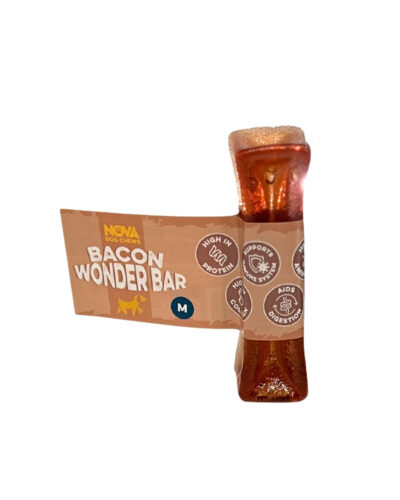 Nova Dog Chew - Wonder Bar Bacon 2 Sizes Available